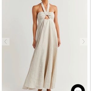 Brand new with tags! Halter Linen Dress size 8